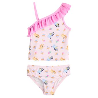 Baby & Toddler Girl Dreamwave Bluey One Shoulder Tankini Set