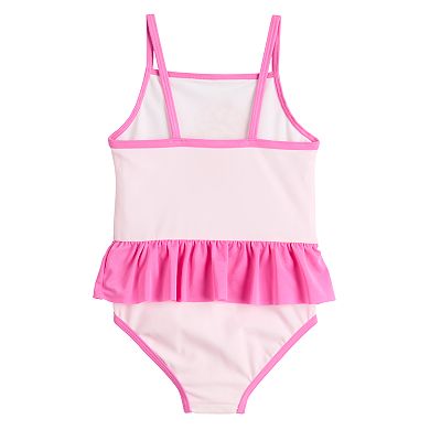 Toddler Girl Strawberry Shortcake Ruffle Skirt One-Piece Swimsuit