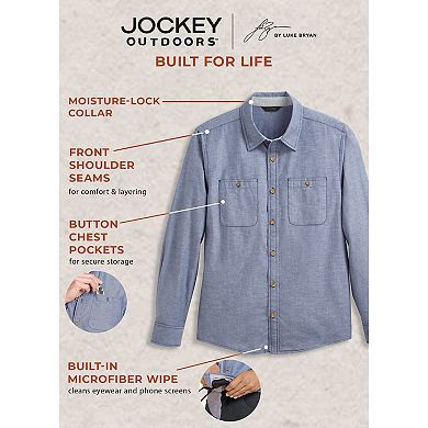 Jockey Outdoors™ by Luke Bryan Long Sleeve Woven Button-Up Shirt