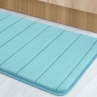 Memory Foam Bath Mat Absorbent Bathroom Rugs, 24" X 16"