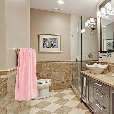 Luxury Hotel & Spa Quality Bath Towels Soft Absorbent 100% Cotton 4 Piece Towel Set