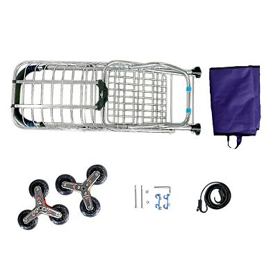 Stair Climber Foldable Cart Shopping Grocery Transport Up To 110 Pounds
