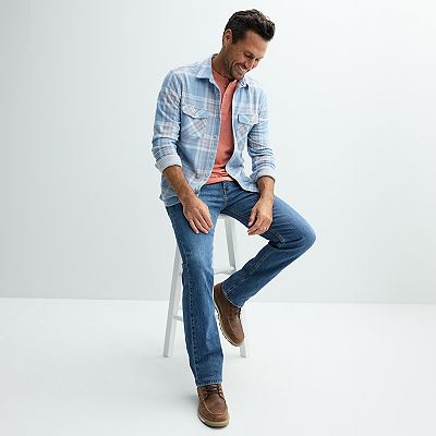 Men's Sonoma Goods For Life® Essential Short Sleeve Henley T-Shirt