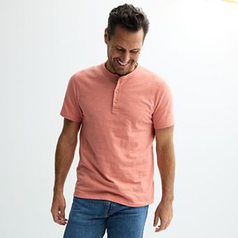 Men's Sonoma Goods For Life® Essential Short Sleeve Henley T-Shirt