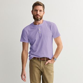 Men's Sonoma Goods For Life® Essential Short Sleeve Henley T-Shirt