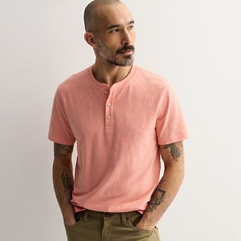 Men's Sonoma Goods For Life® Essential Short Sleeve Henley T-Shirt