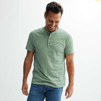 Men's Sonoma Goods For Life® Essential Short Sleeve Henley T-Shirt
