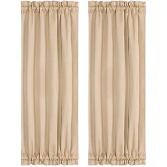 2 pc Blackout Curtain Sliding Door Panel Darkening Drapes