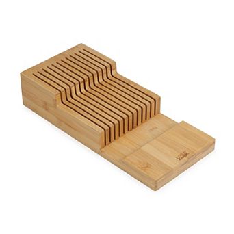 Joseph Joseph DrawerStore Bamboo 2 tier Large In-Drawer Knife Organizer