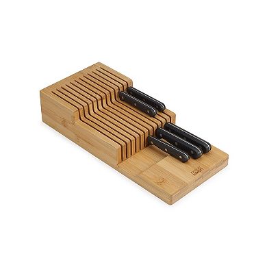 Joseph Joseph DrawerStore Bamboo 2-Tier Large In-Drawer Knife Organizer