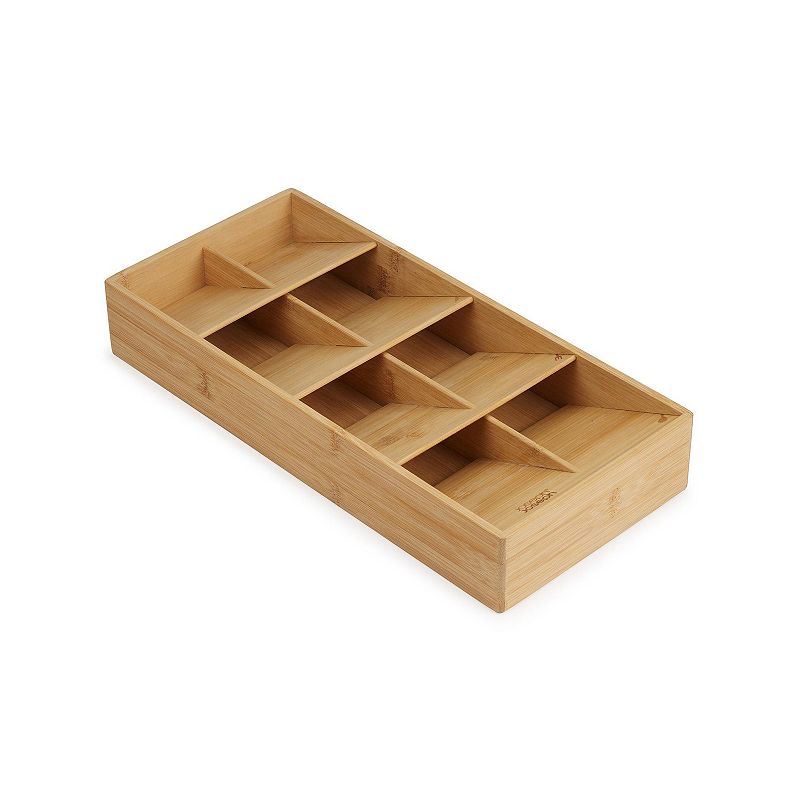 Joseph Joseph Large Bamboo Cutlery Drawer Organizer: Kitchen Utensil Storage, Silverware & Knife Drawer