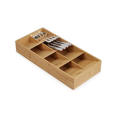 Joseph Joseph DrawerStore Bamboo Compact Cutlery Organizer - Large