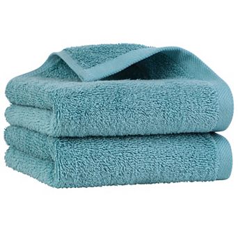 Cotton Hand Towels 2 Pack Embroidered Thick Face Towel, Hotel Spa Quality Hand Towel For Bathroom