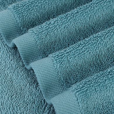 Cotton Hand Towels 2 Pack Embroidered Thick Face Towel, Hotel Spa Quality Hand Towel For Bathroom