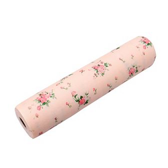 Household Kitchen Flower Pattern Non-slip Cupboard Paper Mat 11.8"x118"