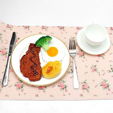 Household Kitchen Flower Pattern Non-slip Cupboard Paper Mat 11.8"x118"