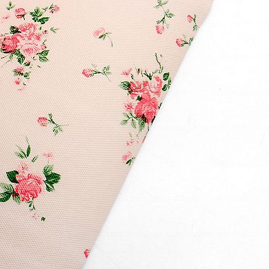 Household Kitchen Flower Pattern Non-slip Cupboard Paper Mat 11.8"x118"