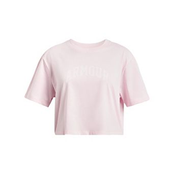 Girls 7-18 Under Armour Rival 96 Short Sleeve Cropped Graphic Tee