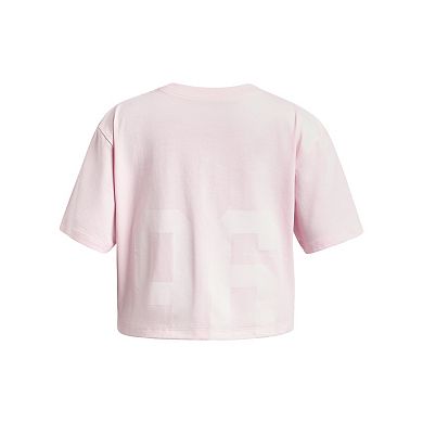 Girls 7-18 Under Armour Rival 96 Short Sleeve Cropped Graphic Tee