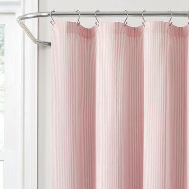 Lush Decor 72" x 72" Vintage Stripe Yarn Dyed Cotton Shower Curtain