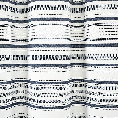 Lush Decor 72" x 72" Urban Woven Yarn Dyed Eco-Friendly Recycled Cotton Shower Curtain