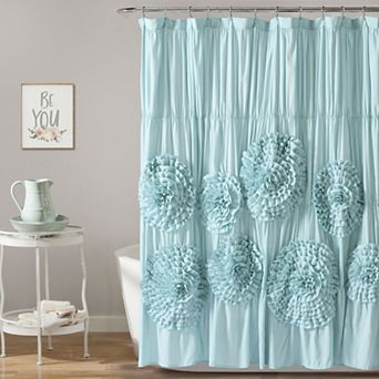Lush Decor Serena 3D Floral Shower Curtain