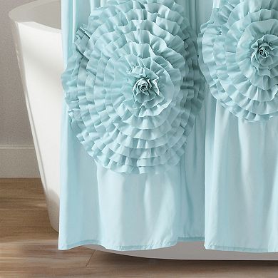Lush Decor Serena 3D Floral Shower Curtain