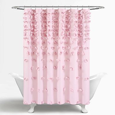 Lush Decor Riley 3D Floral Shower Curtain