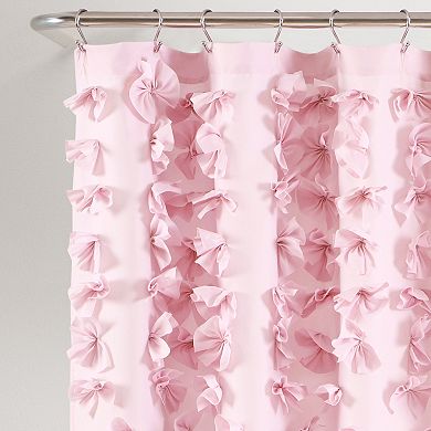 Lush Decor Riley 3D Floral Shower Curtain