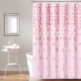 Lush Decor Riley 3D Floral Shower Curtain