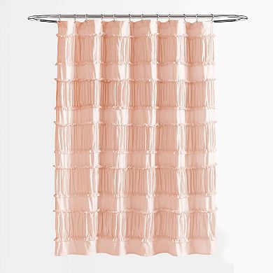 Lush Decor Nova Ruffle Shower Curtain