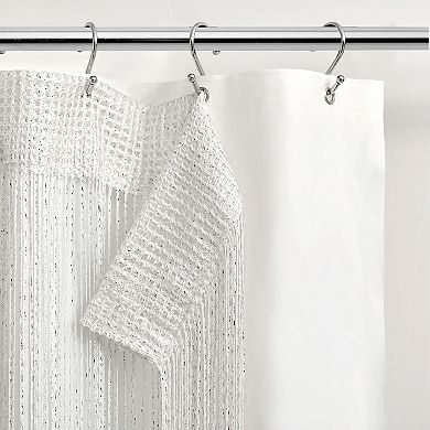Lush Decor Night Sky 2-pc. String Thread With PEVA Lining Shower Curtain Set