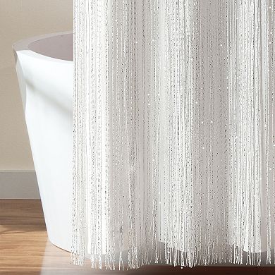Lush Decor Night Sky 2-pc. String Thread With PEVA Lining Shower Curtain Set