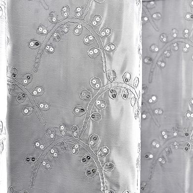 Lush Decor Maria Gray Shower Curtain