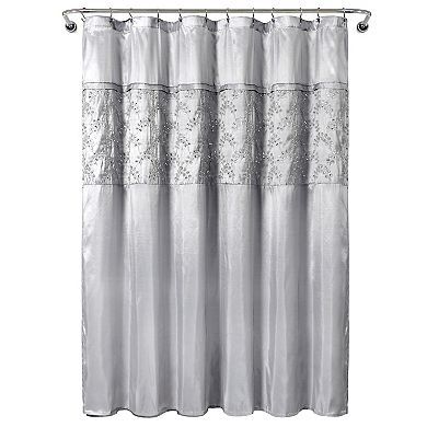 Lush Decor Maria Gray Shower Curtain
