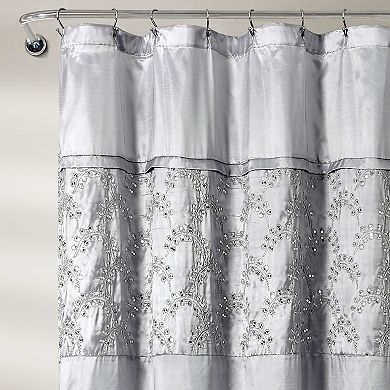 Lush Decor Maria Gray Shower Curtain