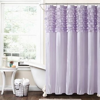 Lush Decor Lillian Lilac Shower Curtain