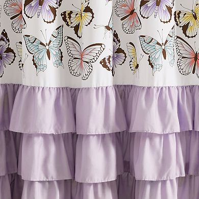 Lush Decor Flutter Butterfly Shower Curtain