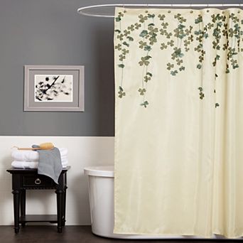 Lush Decor Flower Drops Shower Curtain