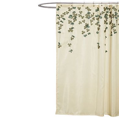 Lush Decor Flower Drops Shower Curtain