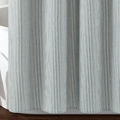 Lush Decor Farmhouse Vintage Stripe Yarn Shower Curtain