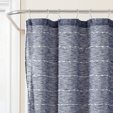 Lush Decor Farmhouse 2-pc. Textured Sheer With PEVA Lining Shower Curtain Set
