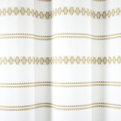 Lush Decor Breezy Chic Tassel Jacquard Shower Curtain