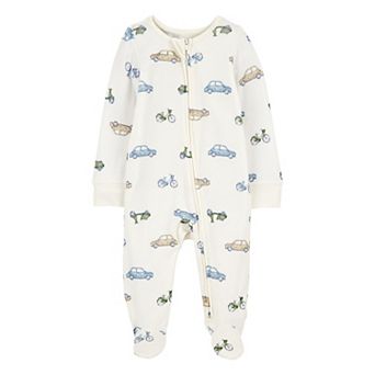 Baby Boy Carter's Car Print Zip-Up PurelySoft Sleep & Play