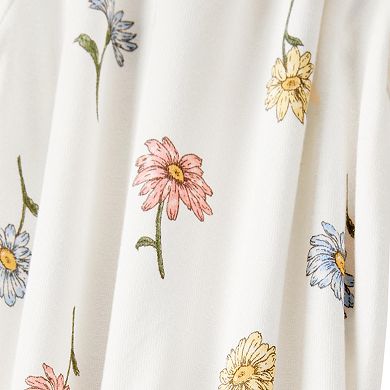 Baby Girl Carter's Floral Zip-Up PurelySoft Sleep & Play