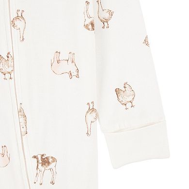 Baby Carter's Animal Print Zip-Up PurelySoft Sleep & Play