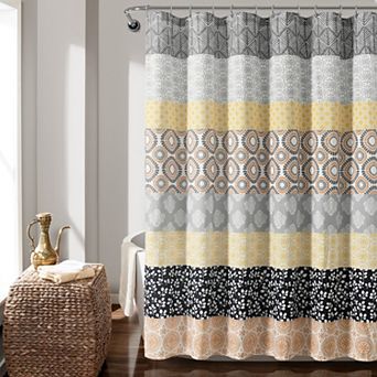 Lush Decor Bohemian Stripe Shower Curtain