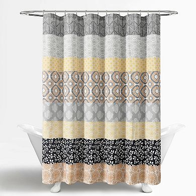 Lush Decor Bohemian Stripe Shower Curtain