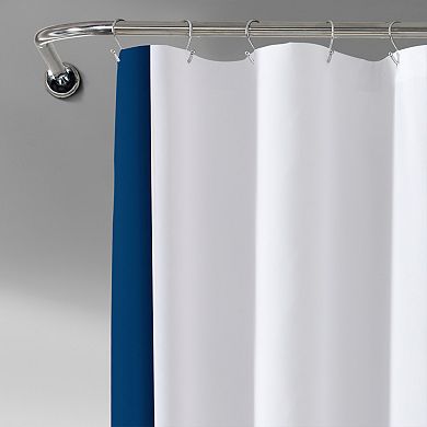Lush Decor Block Border Shower Curtain
