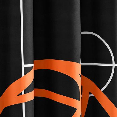 Lush Decor Basketball Game Shower Curtain